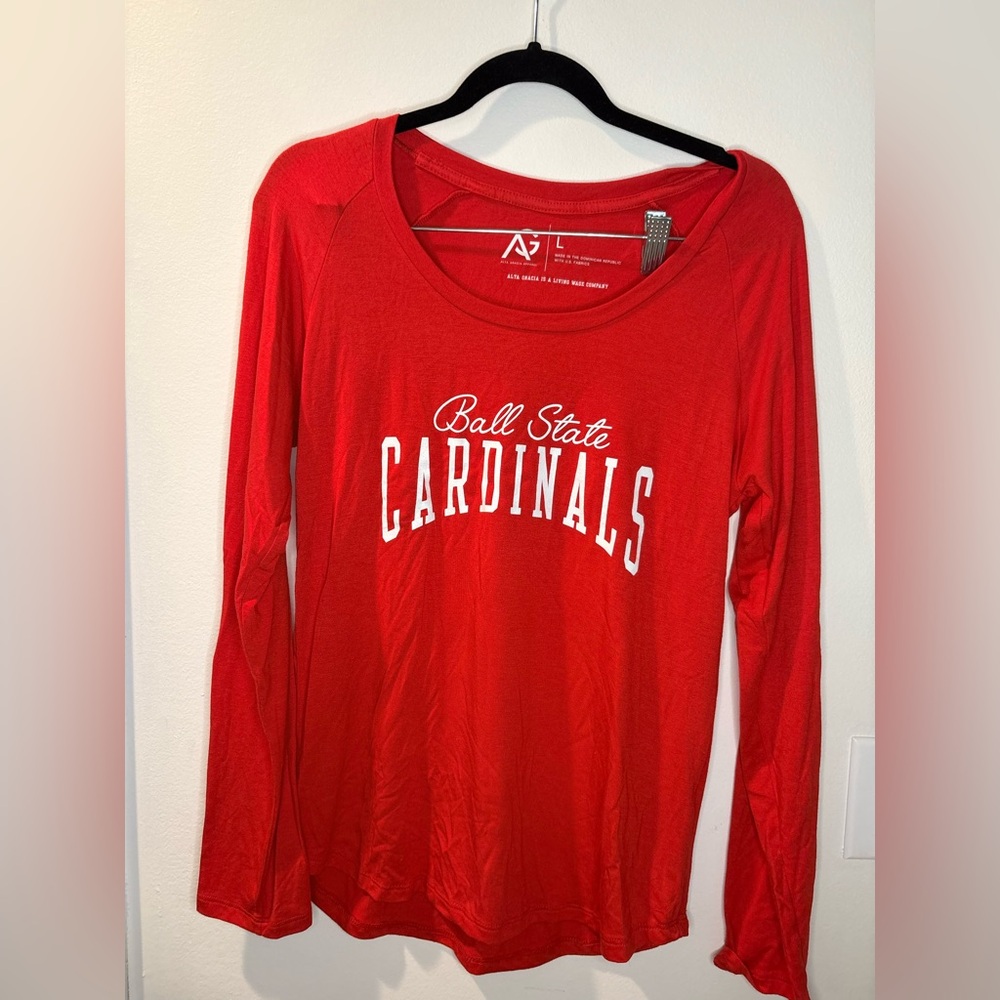 Ball State Cardinals Long Sleeve T-Shirt #129
